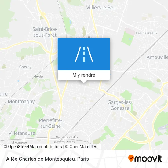 Allée Charles de Montesquieu plan