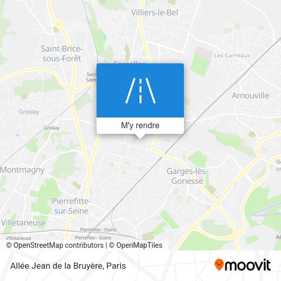 Allée Jean de la Bruyère plan