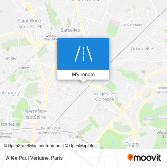 Allée Paul Verlaine plan