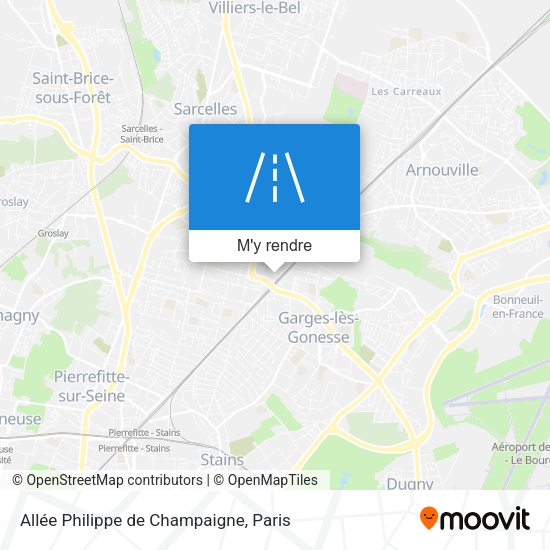 Allée Philippe de Champaigne plan