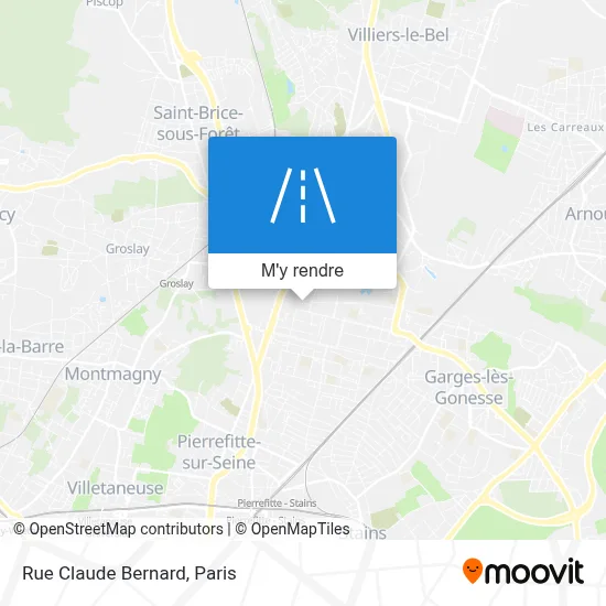 Rue Claude Bernard plan