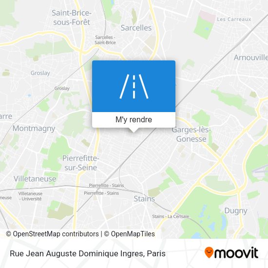 Rue Jean Auguste Dominique Ingres plan