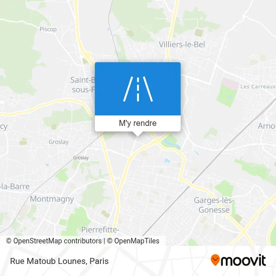 Rue Matoub Lounes plan