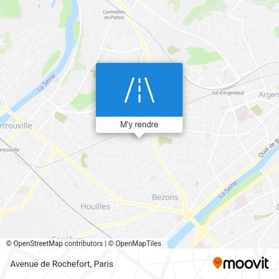 Avenue de Rochefort plan