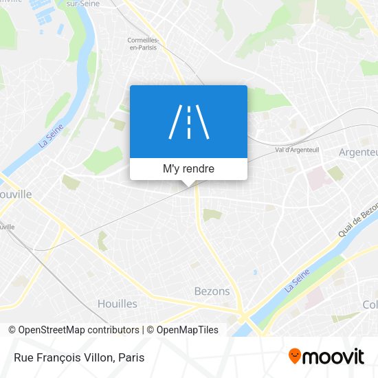 Rue François Villon plan