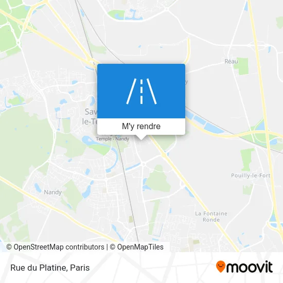 Rue du Platine plan