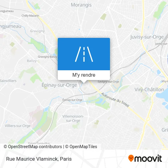 Rue Maurice Vlaminck plan