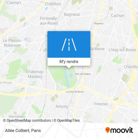 Allée Colbert plan