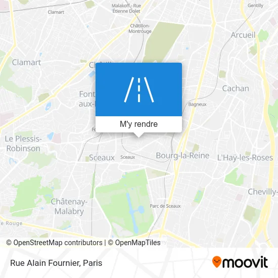 Rue Alain Fournier plan