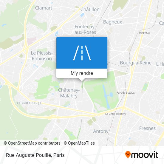 Rue Auguste Pouillé plan