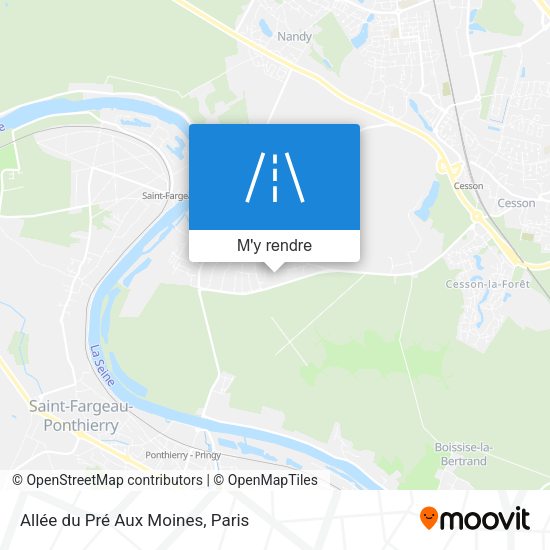 Allée du Pré Aux Moines plan
