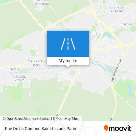 Rue De La Garenne Saint-Lazare plan