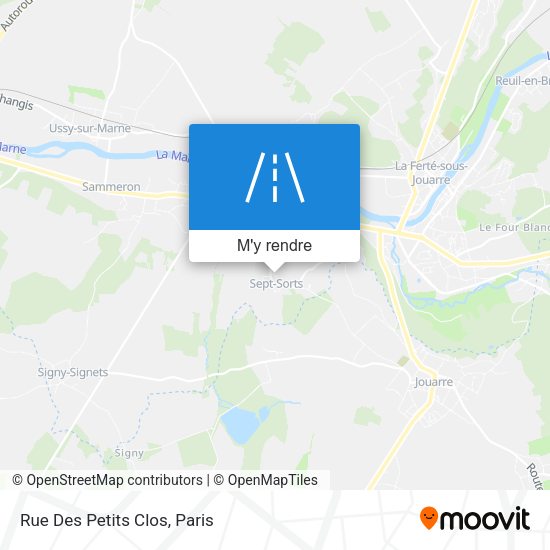 Rue Des Petits Clos plan