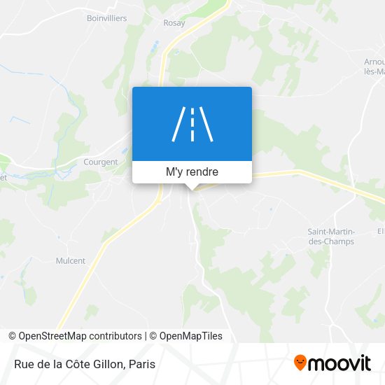 Rue de la Côte Gillon plan