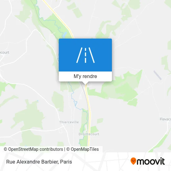Rue Alexandre Barbier plan