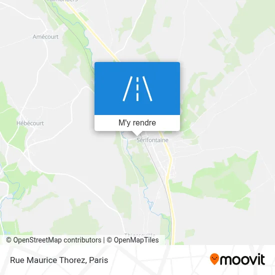 Rue Maurice Thorez plan