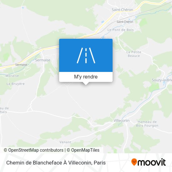 Chemin de Blancheface À Villeconin plan