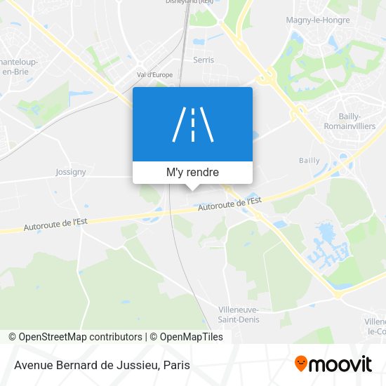 Avenue Bernard de Jussieu plan