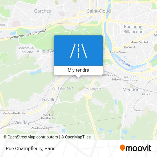 Rue Champfleury plan
