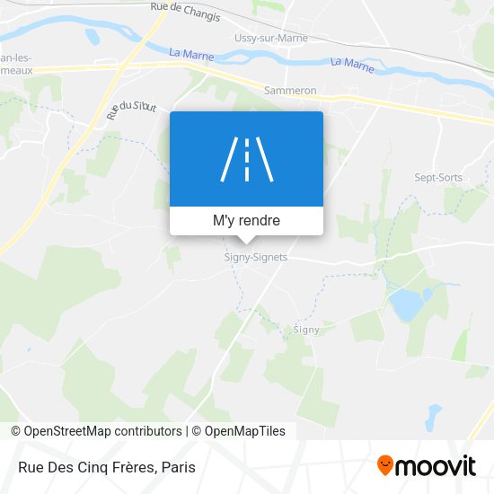 Rue Des Cinq Frères plan