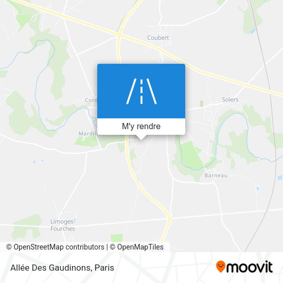 Allée Des Gaudinons plan