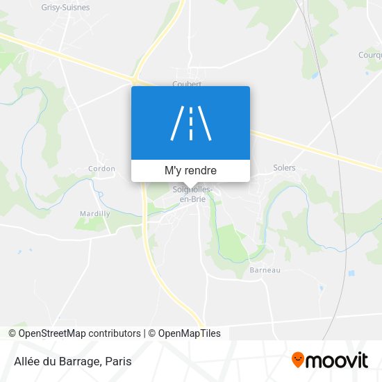 Allée du Barrage plan