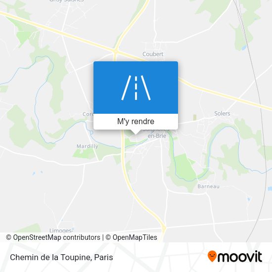 Chemin de la Toupine plan