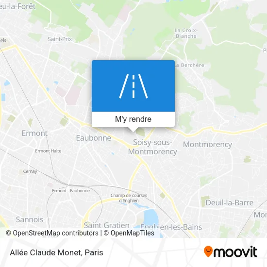 Allée Claude Monet plan
