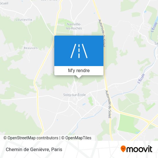 Chemin de Genièvre plan