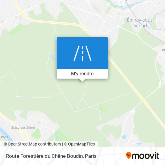 Route Forestière Du Chêne Boudin plan
