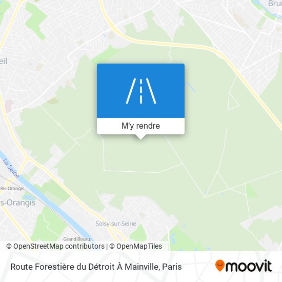 Route Forestière Du Détroit À Mainville plan