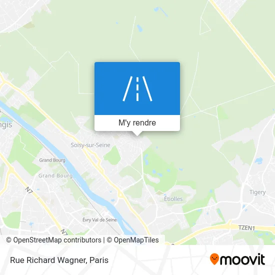 Rue Richard Wagner plan