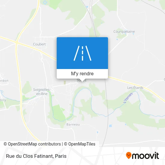 Rue du Clos Fatinant plan