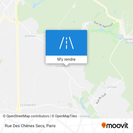 Rue Des Chênes Secs plan