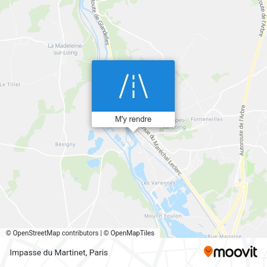 Impasse du Martinet plan