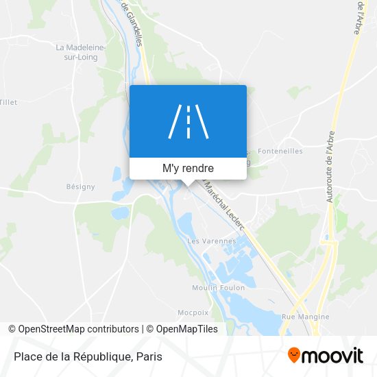 Place de la République plan