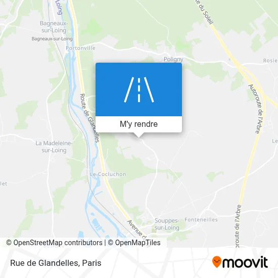 Rue de Glandelles plan