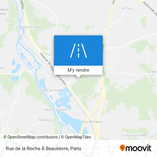 Rue de la Roche À Beaulièvre plan