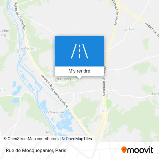Rue de Mocquepanier plan