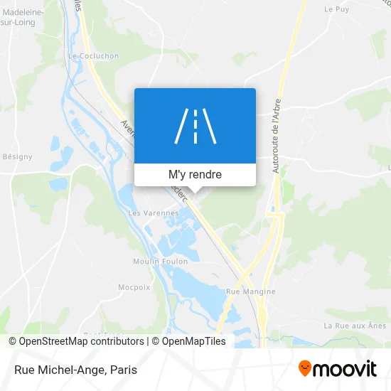 Rue Michel-Ange plan