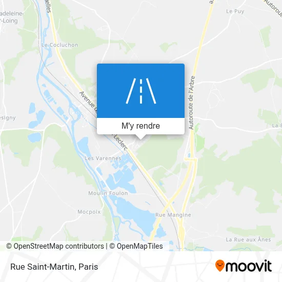 Rue Saint-Martin plan