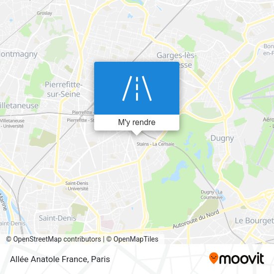 Allée Anatole France plan