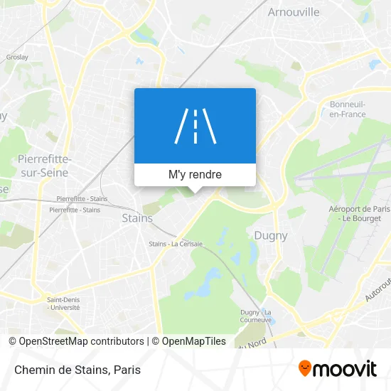 Chemin de Stains plan
