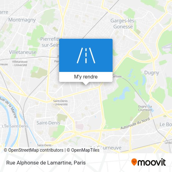Rue Alphonse de Lamartine plan