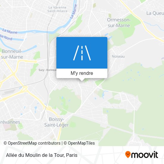 Allée du Moulin de la Tour plan