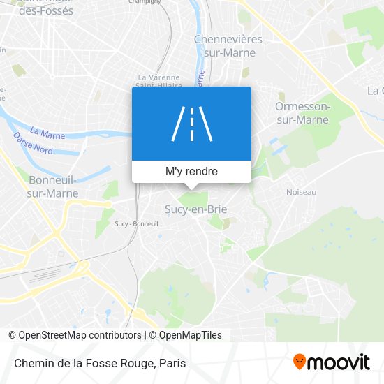 Chemin de la Fosse Rouge plan