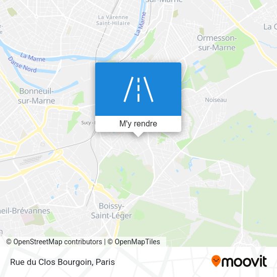 Rue du Clos Bourgoin plan
