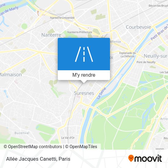 Allée Jacques Canetti plan