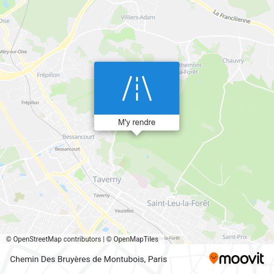 Chemin Des Bruyères de Montubois plan