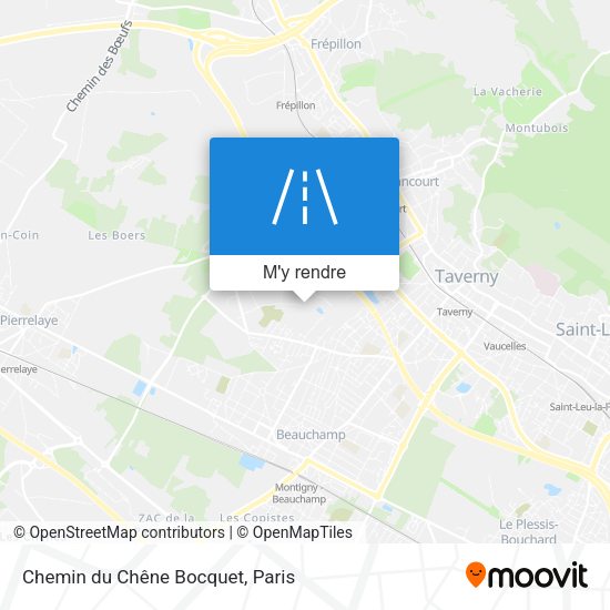 Chemin du Chêne Bocquet plan